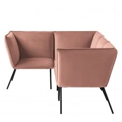 Jack & Alice Canapé d’angle Dorado II - Velours - Rose vieilli -Canapés Soldes Magasin 1000152001 190319 09580800027 GALLERYIMAGES P000000001000152001