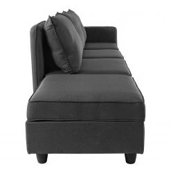 Fredriks Grand canapé Lavara I - Tissu - Gris foncé 13 Fredriks Grand canapé Lavara I - Tissu - Gris foncé -Canapés Soldes Magasin 1000154385 191220 11555700014 DETAILS P000000001000154385