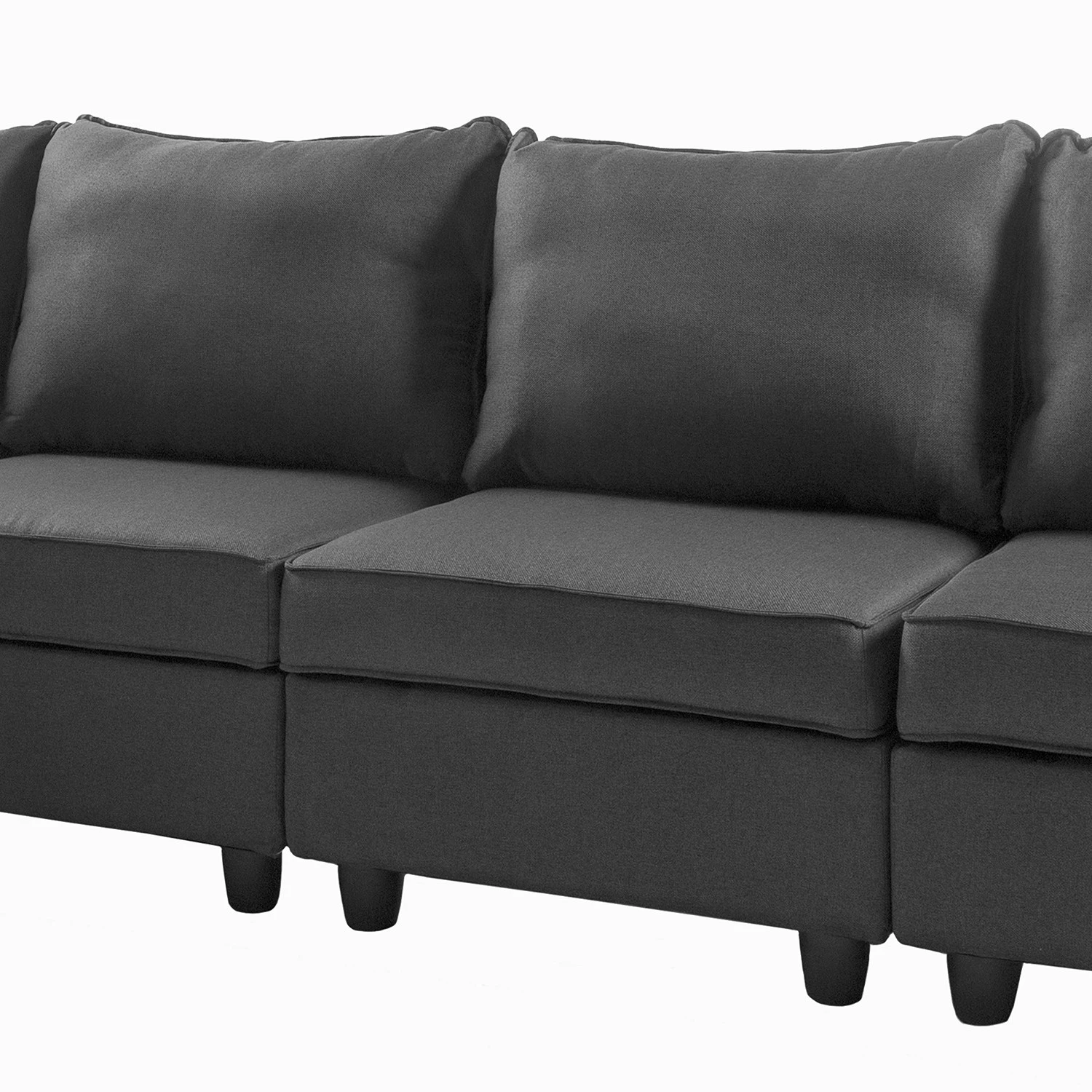 Fredriks Canapé d’angle Lavara III - Tissu - Gris foncé 10 Fredriks Canapé d’angle Lavara III - Tissu - Gris foncé – Image 10