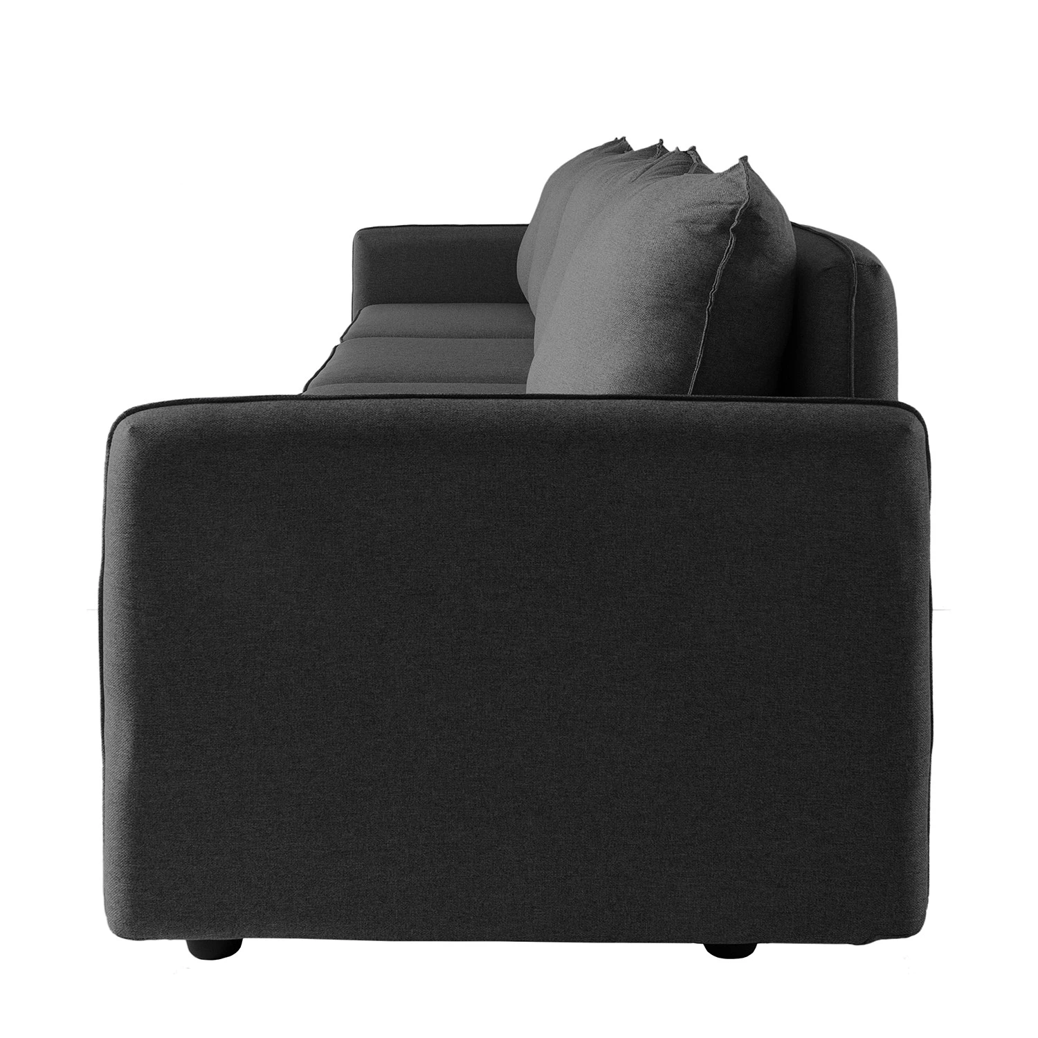 Fredriks Grand canapé Lavara II - Tissu - Gris foncé 5 Fredriks Grand canapé Lavara II - Tissu - Gris foncé – Image 5