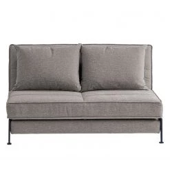 Chillout by Franz Fertig Canapé convertible Filius - Tissu - Gris - Fonction lit à gauche (vue de face) -Canapés Soldes Magasin 1000156411 190206 15352000021 GALLERYIMAGES P000000001000156411