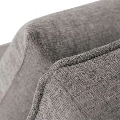 Chillout by Franz Fertig Canapé convertible Filius - Tissu - Gris - Fonction lit à gauche (vue de face) -Canapés Soldes Magasin 1000156411 190206 15352100028 GALLERYIMAGES P000000001000156411