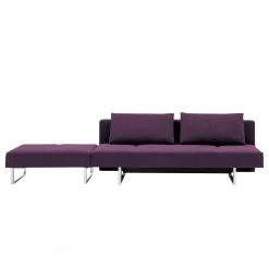 Chillout by Franz Fertig Canapé convertible Goran - Tissu - Violet foncé - Avec repose-pieds -Canapés Soldes Magasin 1000156447 190206 15352200054 GALLERYIMAGES P000000001000156447