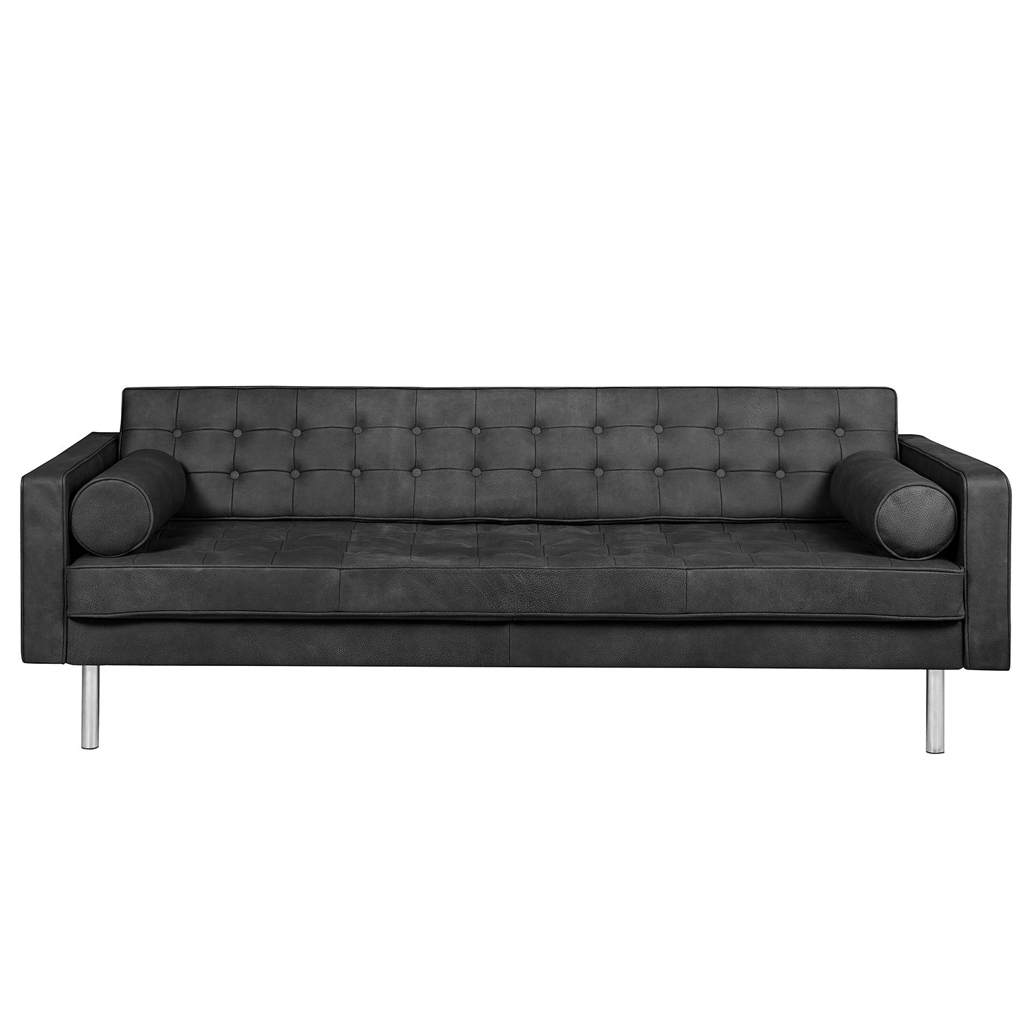 Fredriks Canapé 3 places Chelsea IV - Cuir - Cuir véritable Custo : Noir - Cylindre 3 Fredriks Canapé 3 places Chelsea IV - Cuir - Cuir véritable Custo : Noir - Cylindre – Image 3