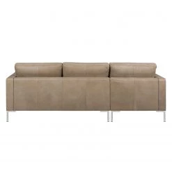 Fredriks Canapé d’angle Portobello IV - Cuir - Cuir véritable Custo : Gris clair - Largeur : 207 cm - Méridienne courte à gauche (vue de face) -Canapés Soldes Magasin 1000156751 190215 13004002042 GALLERYIMAGES P000000001000156751