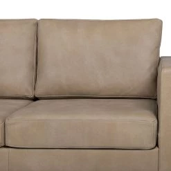 Fredriks Canapé d’angle Portobello IV - Cuir - Cuir véritable Custo : Gris clair - Largeur : 207 cm - Méridienne courte à gauche (vue de face) -Canapés Soldes Magasin 1000156751 190215 13004002044 GALLERYIMAGES P000000001000156751