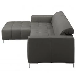 Fredriks Canapé d’angle Graide I - Cuir véritable - Gris - Méridienne courte à gauche (vue de face) - Sans fonction -Canapés Soldes Magasin 1000157295 190807 08593300004 DETAILS P000000001000157295