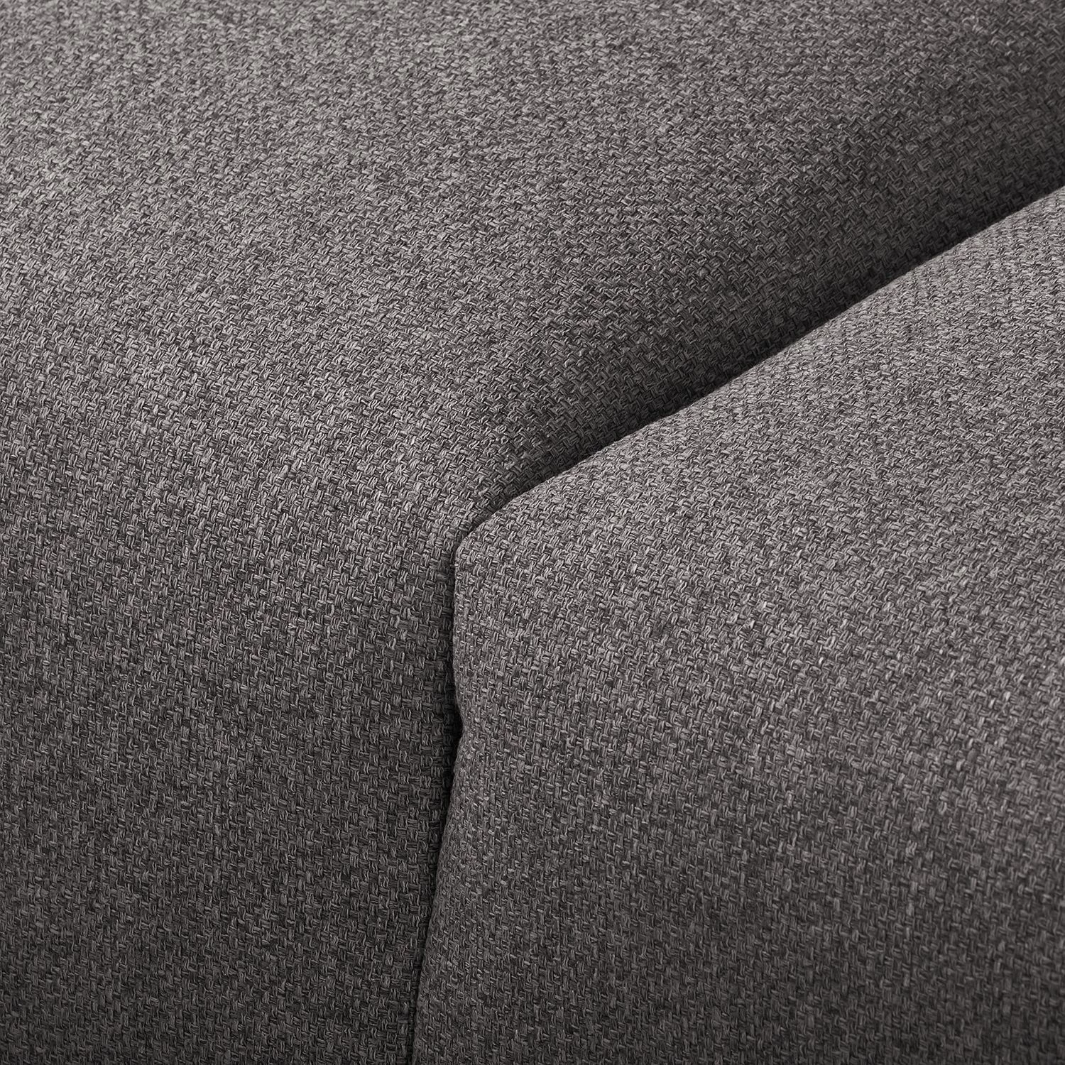 Fredriks Canapé d’angle Graide II - Tissu structuré - Gris foncé - Méridienne courte à gauche (vue de face) - Sans fonction 9 Fredriks Canapé d’angle Graide II - Tissu structuré - Gris foncé - Méridienne courte à gauche (vue de face) - Sans fonction – Image 9