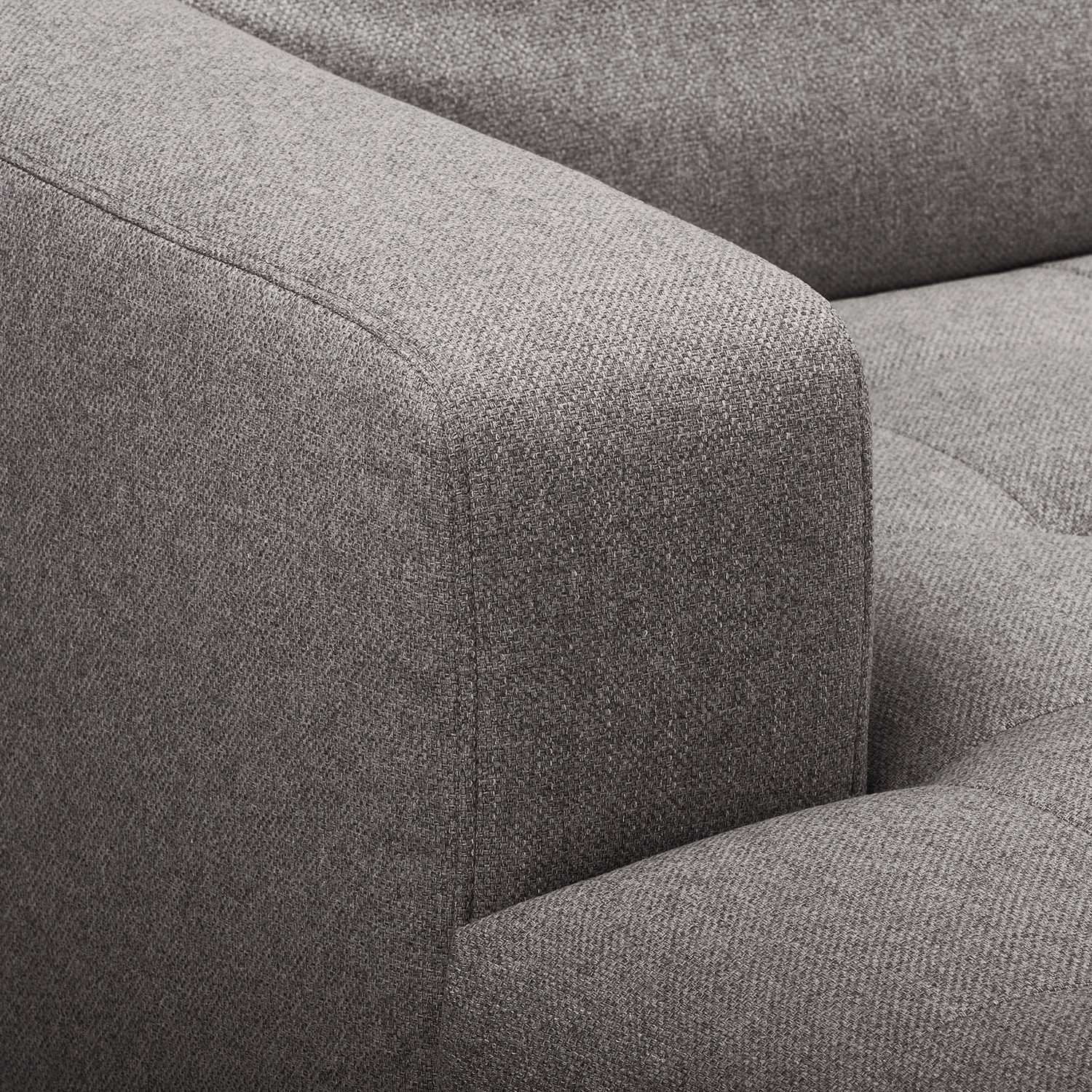 Fredriks Canapé d’angle Graide II - Tissu structuré - Gris foncé - Méridienne courte à gauche (vue de face) - Sans fonction 11 Fredriks Canapé d’angle Graide II - Tissu structuré - Gris foncé - Méridienne courte à gauche (vue de face) - Sans fonction – Image 11