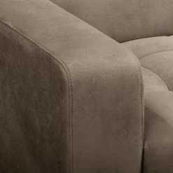 Fredriks Canapé d’angle Graide III - Aspect cuir vieilli - Taupe - Méridienne courte à droite (vue de face) - Sans fonction -Canapés Soldes Magasin 1000157347 190604 14171700670 GALLERYIMAGES P000000001000157347