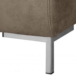 Fredriks Canapé d’angle Graide III - Aspect cuir vieilli - Taupe - Méridienne courte à droite (vue de face) - Sans fonction -Canapés Soldes Magasin 1000157347 190604 14172000674 GALLERYIMAGES P000000001000157347