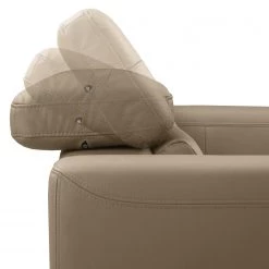 Fredriks Canapé d’angle Lucena - Cuir véritable - Taupe - Méridienne courte à gauche (vue de face) - Coffre de lit - Fonction couchage -Canapés Soldes Magasin 1000157368 190604 14181201038 GALLERYIMAGES P000000001000157368