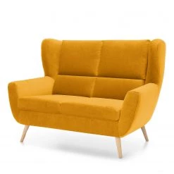 Norrwood Canapé Glenhaven (2 places) - Velours - Jaune moutarde