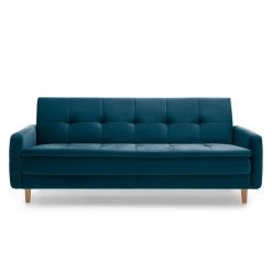 Loftscape Canapé convertible Pabna - Velours - Bleu marine - Aucun accessoire fourni -Canapés Soldes Magasin 1000157437 190320 11545300562 GALLERYIMAGES P000000001000157437