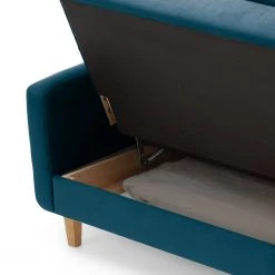 Loftscape Canapé convertible Pabna - Velours - Bleu marine - Aucun accessoire fourni -Canapés Soldes Magasin 1000157437 190320 11545400566 GALLERYIMAGES P000000001000157437