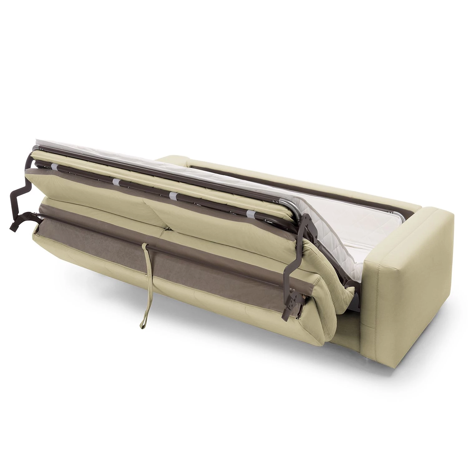 Loftscape Canapé convertible Blayney - Cuir véritable - Blanc - Largeur : 181 cm 8 Loftscape Canapé convertible Blayney - Cuir véritable - Blanc - Largeur : 181 cm – Image 8