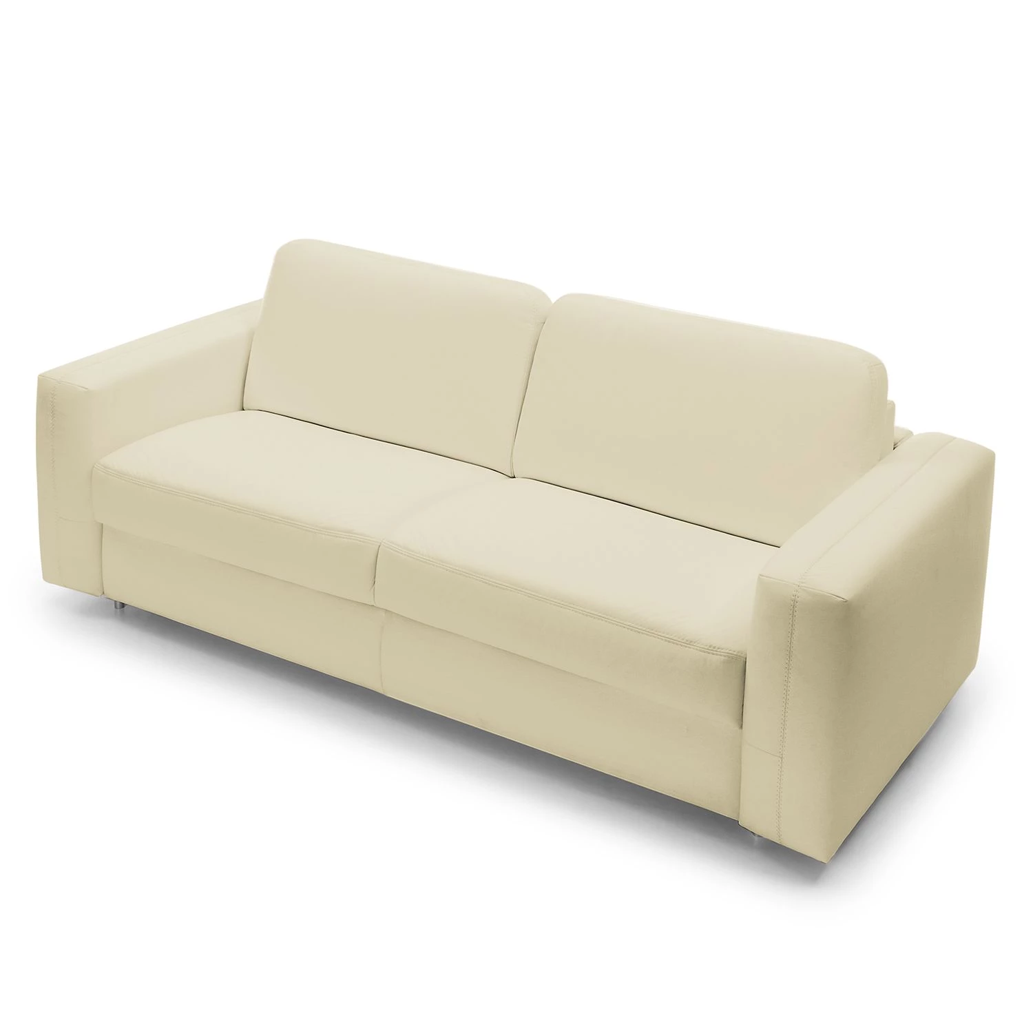Loftscape Canapé convertible Blayney - Cuir véritable - Blanc - Largeur : 181 cm 12 Loftscape Canapé convertible Blayney - Cuir véritable - Blanc - Largeur : 181 cm – Image 12