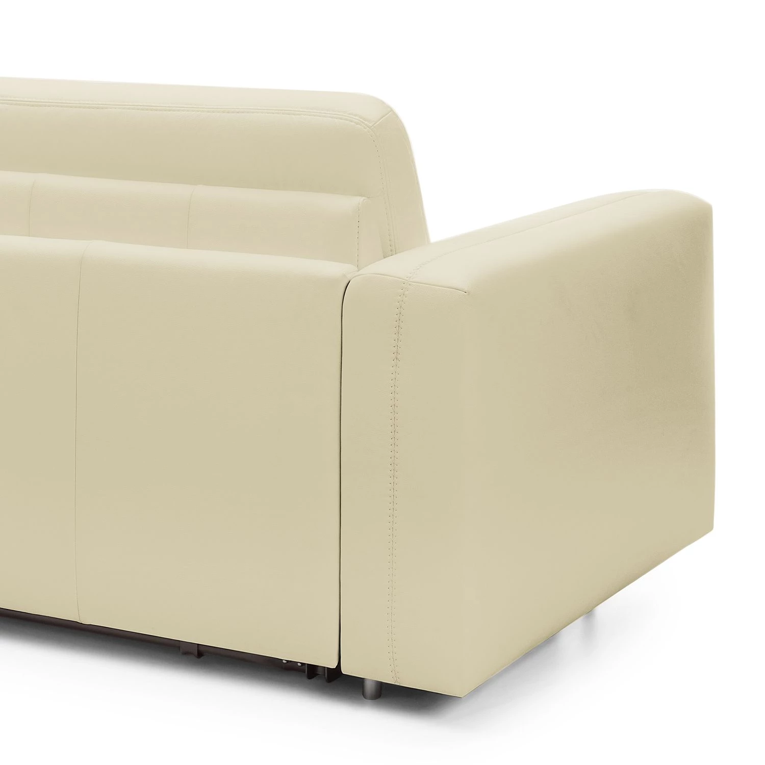 Loftscape Canapé convertible Blayney - Cuir véritable - Blanc - Largeur : 181 cm 13 Loftscape Canapé convertible Blayney - Cuir véritable - Blanc - Largeur : 181 cm – Image 13