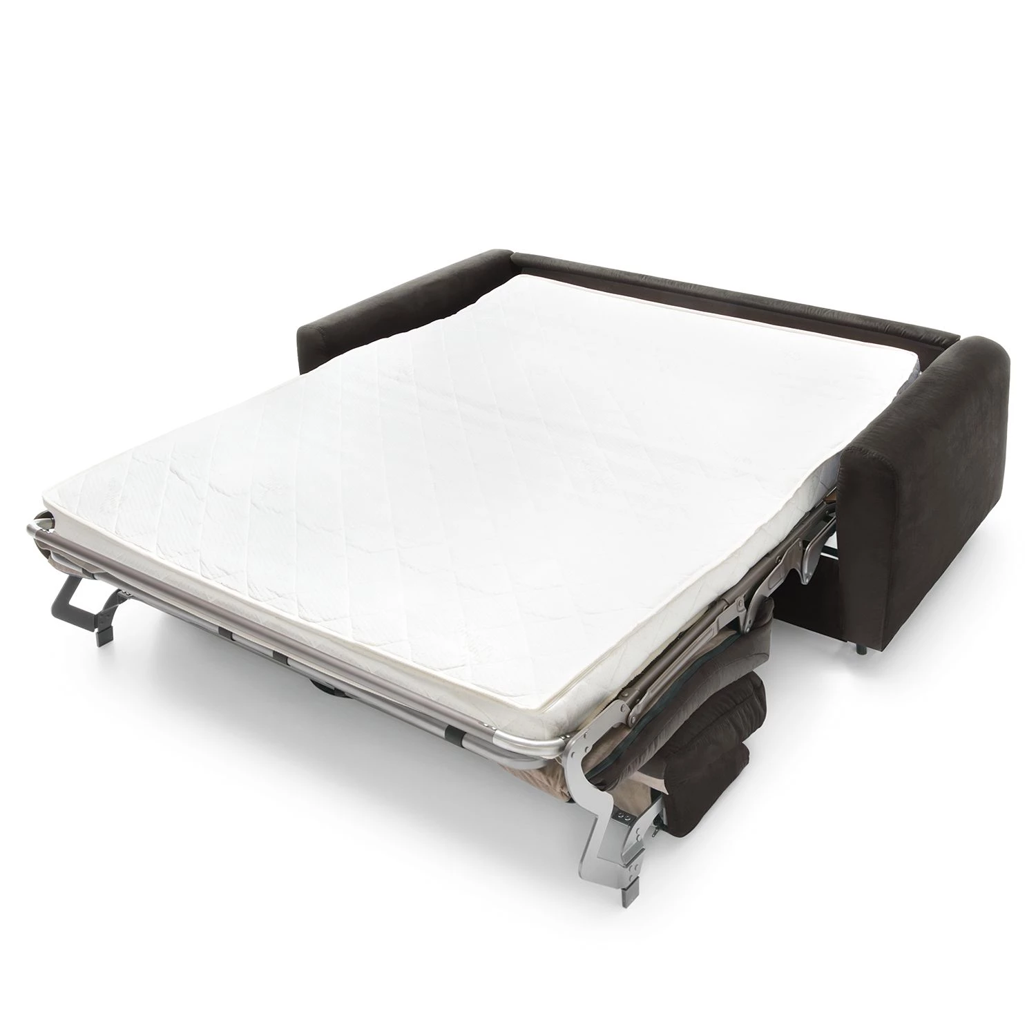 Loftscape Canapé convertible Leopoldina - Velours - Gris foncé - Largeur : 169 cm 4 Loftscape Canapé convertible Leopoldina - Velours - Gris foncé - Largeur : 169 cm – Image 4