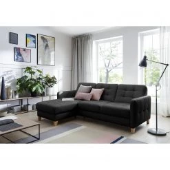 Loftscape Canapé d’angle Princesa - Cuir véritable - Noir - Sans fonction -Canapés Soldes Magasin 1000157543 190320 11583801831 MOOD GALLERYIMAGES P000000001000157543 mood