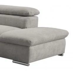 Loftscape Canapé panoramique Glenaire I - Tissu structuré - Gris clair - Méridienne courte à gauche / longue à droite (vue de face) - Fonction couchage (utilisation régulière) -Canapés Soldes Magasin 1000157807 190314 11252801025 GALLERYIMAGES P000000001000157807