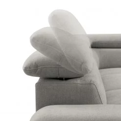 Loftscape Canapé panoramique Glenaire I - Tissu structuré - Gris clair - Méridienne courte à gauche / longue à droite (vue de face) - Fonction couchage (utilisation régulière) -Canapés Soldes Magasin 1000157807 190314 11252801026 GALLERYIMAGES P000000001000157807