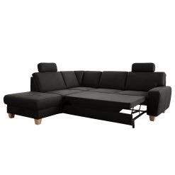 Loftscape Canapé d’angle Berlaar - Aspect cuir vieilli - Anthracite - Méridienne longue à gauche (vue de face) - Avec fonction couchage -Canapés Soldes Magasin 1000157862 190314 11260001595 GALLERYIMAGES P000000001000157862