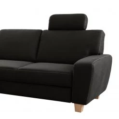 Loftscape Canapé d’angle Berlaar - Aspect cuir vieilli - Anthracite - Méridienne longue à gauche (vue de face) - Avec fonction couchage -Canapés Soldes Magasin 1000157862 190314 11260001597 GALLERYIMAGES P000000001000157862