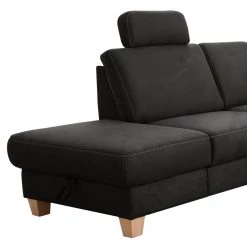 Loftscape Canapé d’angle Berlaar - Aspect cuir vieilli - Anthracite - Méridienne longue à gauche (vue de face) - Avec fonction couchage -Canapés Soldes Magasin 1000157862 190314 11260001599 GALLERYIMAGES P000000001000157862