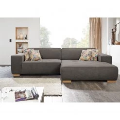 Loftscape Canapé d’angle Belair - Microfibre - Gris - Méridienne courte à droite (vue de face) - Sans fonction -Canapés Soldes Magasin 1000157894 190314 11262201934 MOOD GALLERYIMAGES P000000001000157894 mood