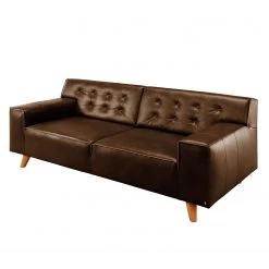Tom Tailor Canapé Nordic Chic (2 places) - Cuir véritable - Marron