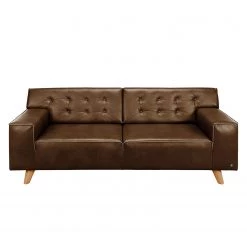 Tom Tailor Canapé Nordic Chic (2 places) - Cuir véritable - Marron -Canapés Soldes Magasin 1000161911 190304 11480400008 GALLERYIMAGES P000000001000161911