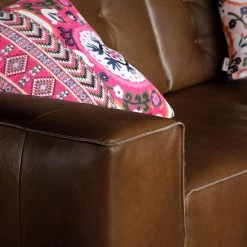 Tom Tailor Canapé Nordic Chic (2 places) - Cuir véritable - Marron -Canapés Soldes Magasin 1000161911 190304 11480400010 GALLERYIMAGES P000000001000161911