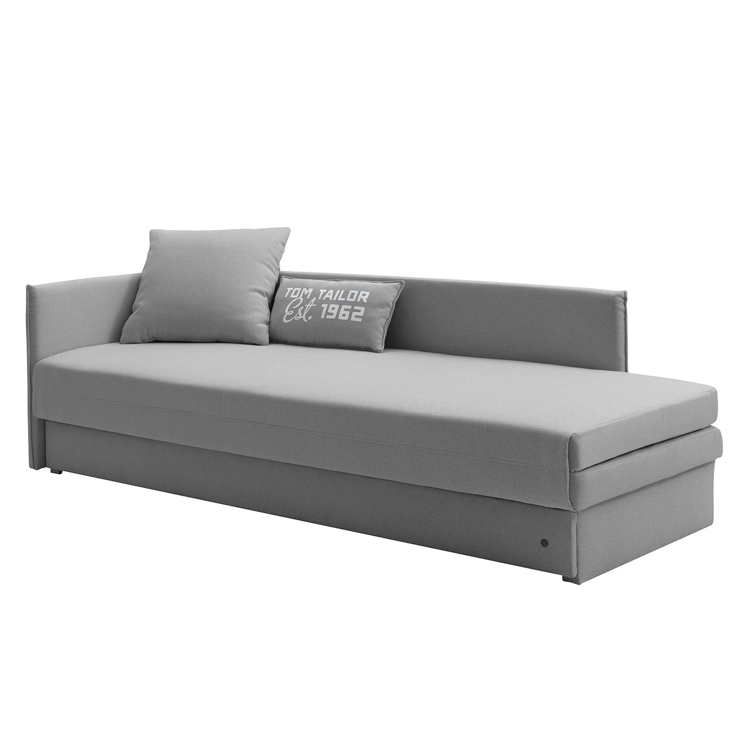 Tom Tailor Canapé convertible Guest - Gris - Accoudoir monté à gauche (vu de face) - 2 coussins 1 Tom Tailor Canapé convertible Guest - Gris - Accoudoir monté à gauche (vu de face) - 2 coussins