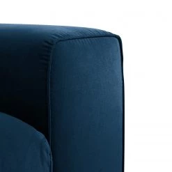 Jack & Alice Canapé d’angle Baitz I - Tissu - Velours Krysia: Pétrole - Méridienne longue à gauche (vue de face) -Canapés Soldes Magasin 1000166881 210415 08073900071 DETAILS P000000001000166881