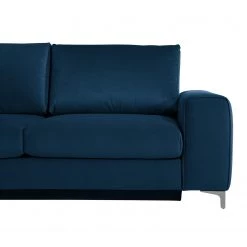 Jack & Alice Canapé d’angle Baitz I - Tissu - Velours Krysia: Pétrole - Méridienne longue à gauche (vue de face) -Canapés Soldes Magasin 1000166881 210415 08073900072 DETAILS P000000001000166881