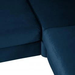 Jack & Alice Canapé d’angle Baitz I - Tissu - Velours Krysia: Pétrole - Méridienne longue à gauche (vue de face) -Canapés Soldes Magasin 1000166881 210415 08073900075 DETAILS P000000001000166881