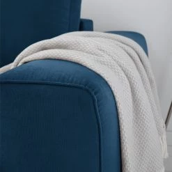 Jack & Alice Canapé d’angle Baitz I - Tissu - Velours Krysia: Pétrole - Méridienne longue à gauche (vue de face) -Canapés Soldes Magasin 1000166881 210420 12231300040 DETAILS P000000001000166881