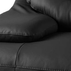 Fredriks Canapé Lutz II (3 places) - Cuir véritable - Noir -Canapés Soldes Magasin 1000167387 210323 15221901505 DETAILS P000000001000167387