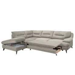 Fredriks Canapé d’angle Lutz III - Microfibre - Gris sable - Méridienne longue à gauche (vue de face) -Canapés Soldes Magasin 1000167429 190402 16530300255 GALLERYIMAGES P000000001000167429