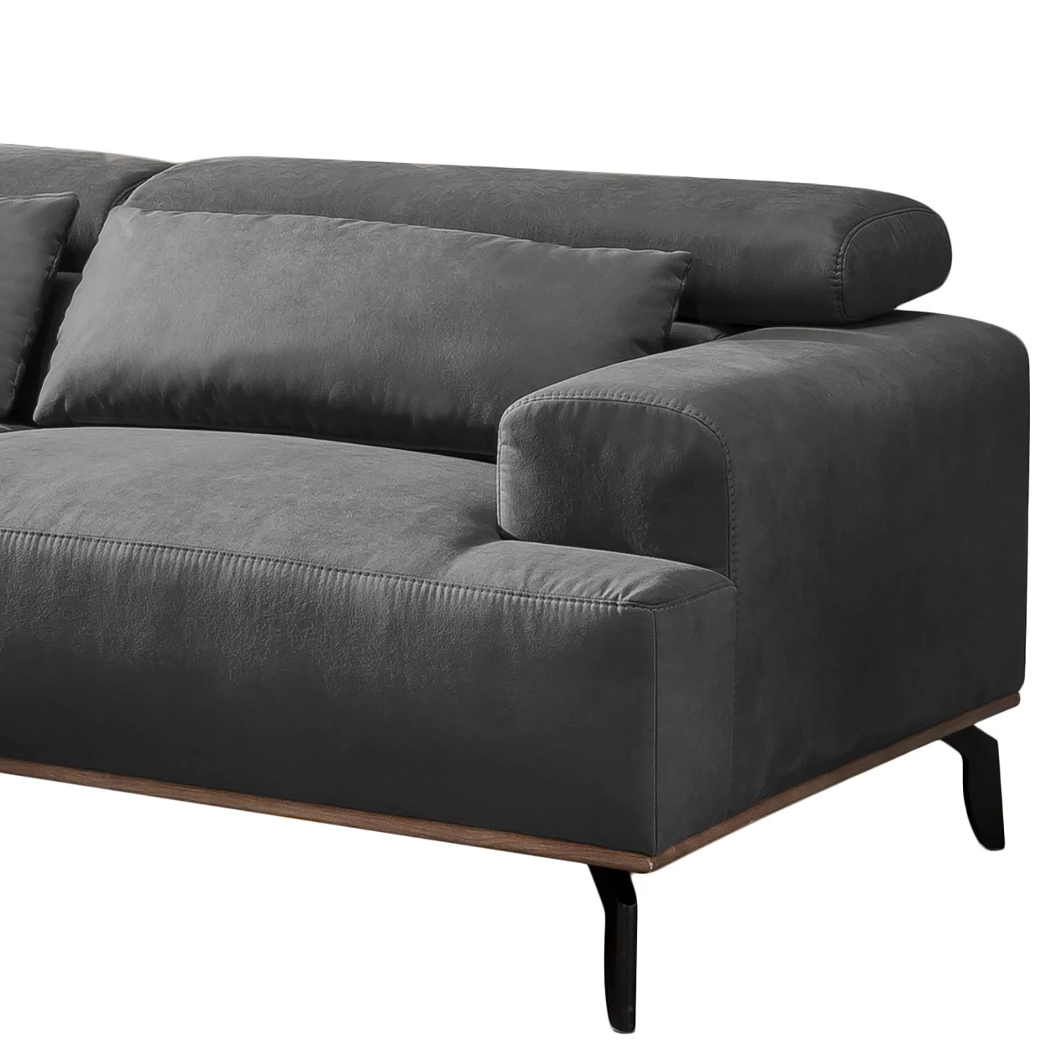 Fredriks Canapé d’angle Tuzen - Microfibre - Méridienne courte à gauche (vue de face) 6 Fredriks Canapé d’angle Tuzen - Microfibre - Méridienne courte à gauche (vue de face) – Image 6