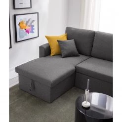 Fredriks Canapé d'angle Coventry I - Tissu - Gris -Canapés Soldes Magasin 1000172911 210614 18412001336 DETAILS P000000001000172911