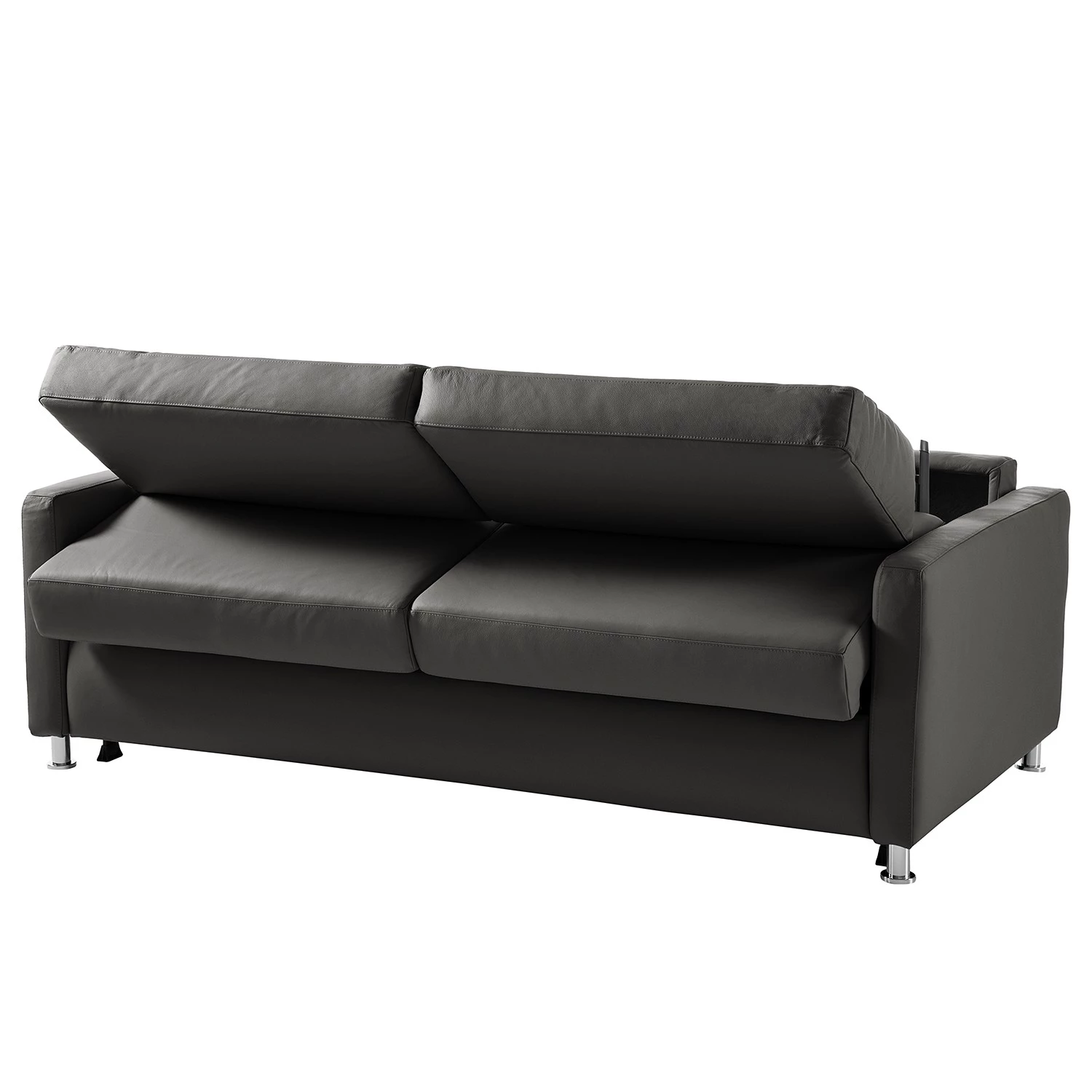 Fredriks Canapé convertible Lierde I - Cuir véritable - Anthracite - Largeur : 195 cm - Avec accoudoirs 5 Fredriks Canapé convertible Lierde I - Cuir véritable - Anthracite - Largeur : 195 cm - Avec accoudoirs – Image 5