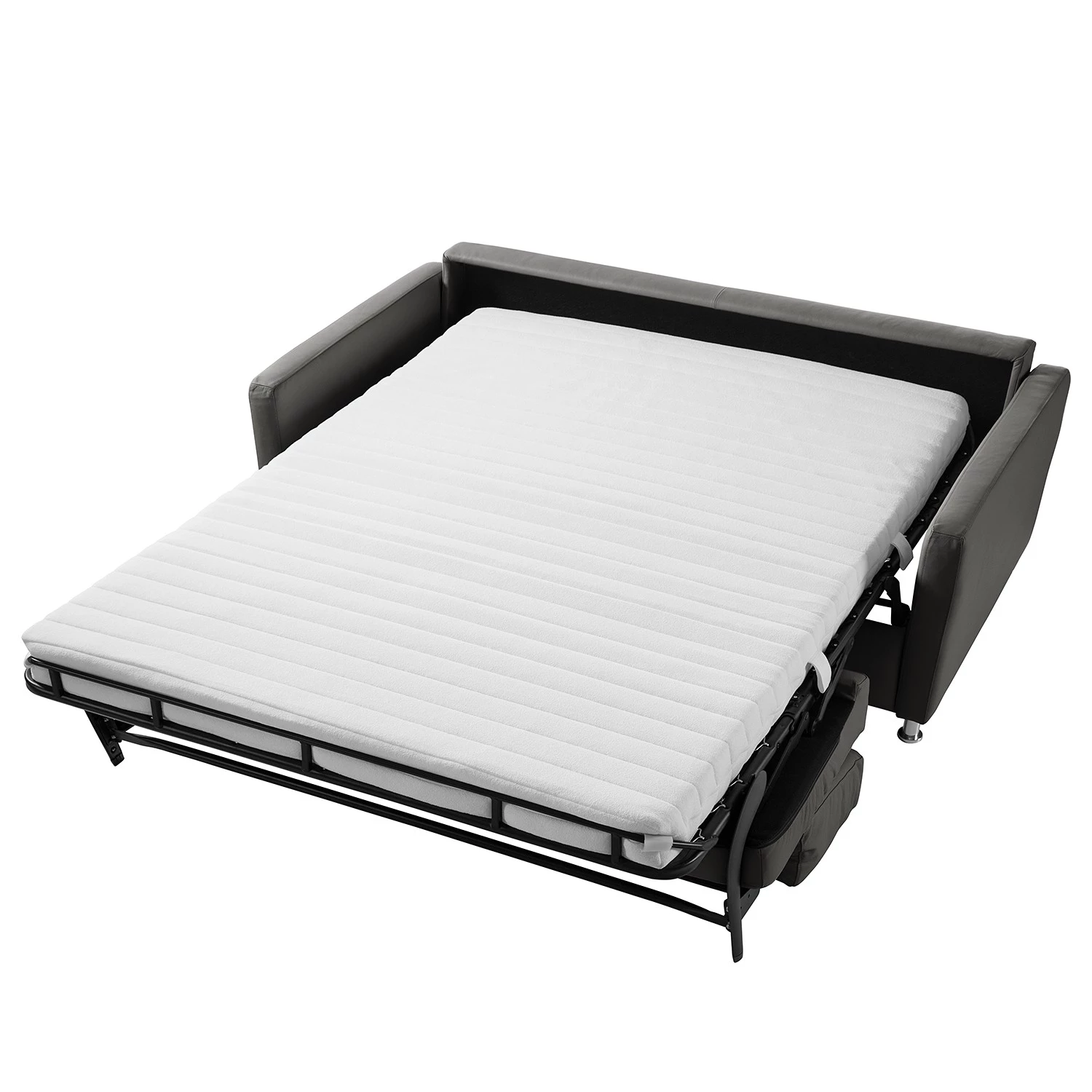 Fredriks Canapé convertible Lierde I - Cuir véritable - Anthracite - Largeur : 195 cm - Avec accoudoirs 9 Fredriks Canapé convertible Lierde I - Cuir véritable - Anthracite - Largeur : 195 cm - Avec accoudoirs – Image 9