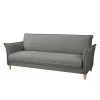 Mørteens Canapé convertible Statesville II - Tissu - Gris foncé