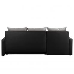 Fredriks Canapé d’angle Kardinya - Imitation cuir / Microfibre - Noir / Nickel - Méridienne courte à gauche (vue de face) -Canapés Soldes Magasin 1000175324 200227 14353000215 DETAILS P000000001000175324