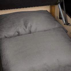 Fredriks Canapé d’angle Kardinya - Imitation cuir / Microfibre - Noir / Nickel - Méridienne courte à gauche (vue de face) -Canapés Soldes Magasin 1000175324 200227 14353100219 DETAILS P000000001000175324