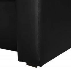 Fredriks Canapé d’angle Kardinya - Imitation cuir / Microfibre - Noir / Nickel - Méridienne courte à gauche (vue de face) -Canapés Soldes Magasin 1000175324 200227 14353100221 DETAILS P000000001000175324