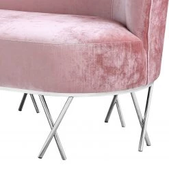 Velvet Studio Canapé Linares - Velours - Rosé -Canapés Soldes Magasin 1000175364 190703 09504000079 GALLERYIMAGES P000000001000175364