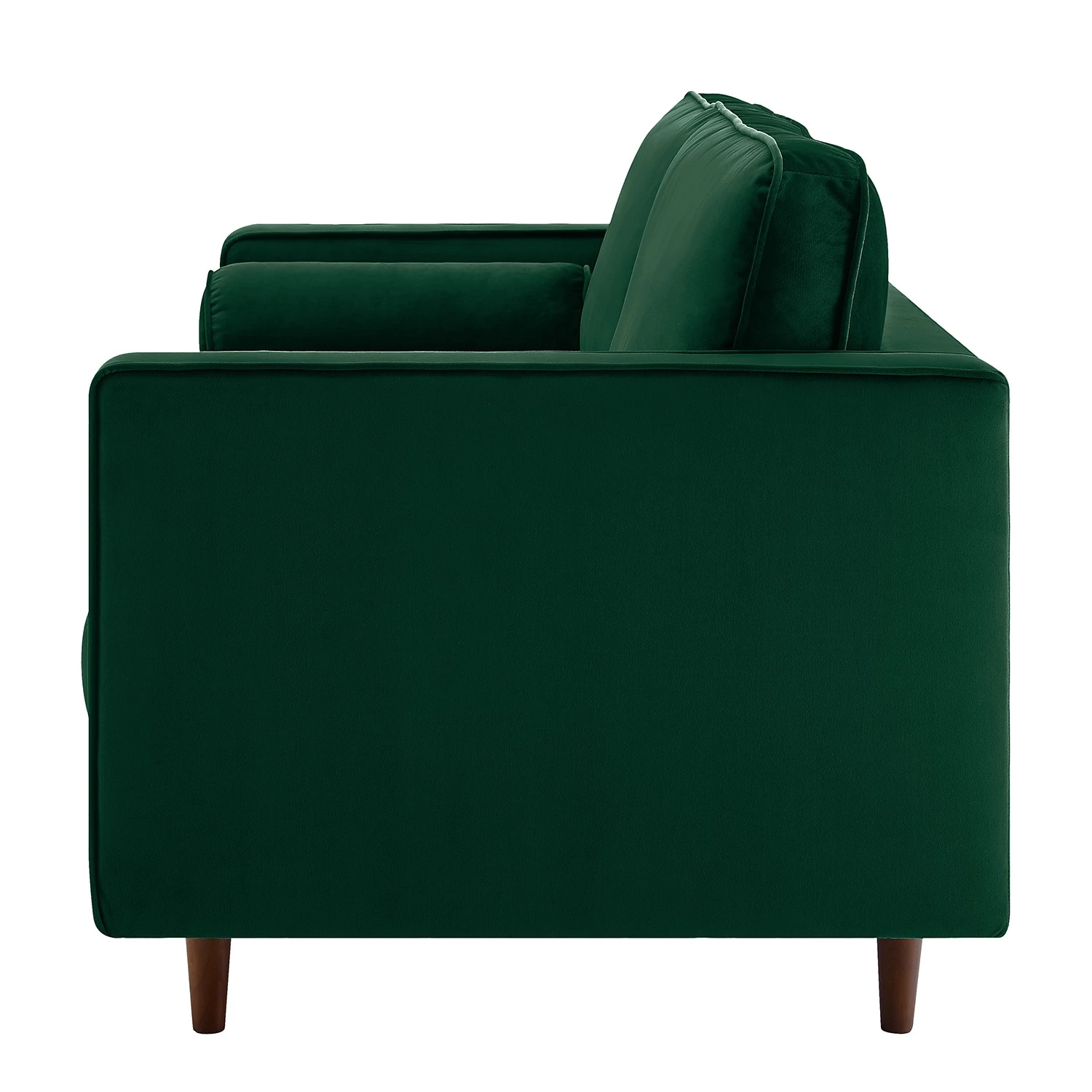 Jack & Alice Canapé Pirk (2 places) - Velours - Vert foncé 4 Jack & Alice Canapé Pirk (2 places) - Velours - Vert foncé – Image 4